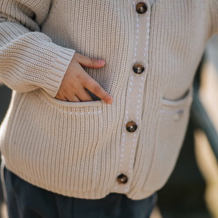 Khalan Cardigan | White Sand