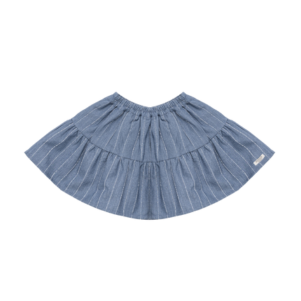 Lazie Skirt | Meisjesrok | Foggy Blue Striped