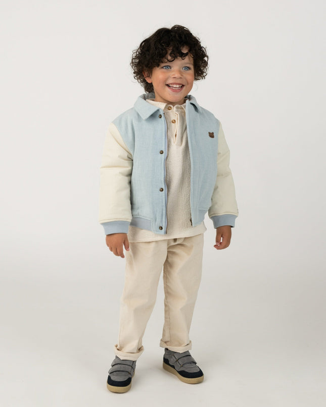 Zemmie Denim Jacket | Bear | Ice Blue