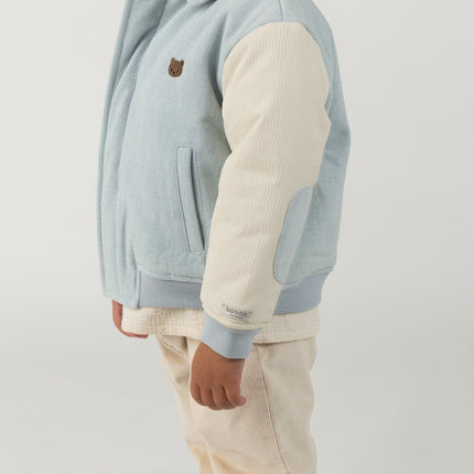 Zemmie Denim Jacket | Bear | Ice Blue