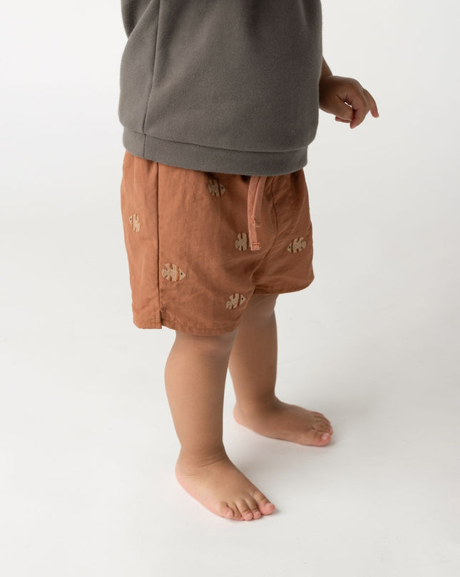 Wangu Swim Shorts | Moonfishes | Rust