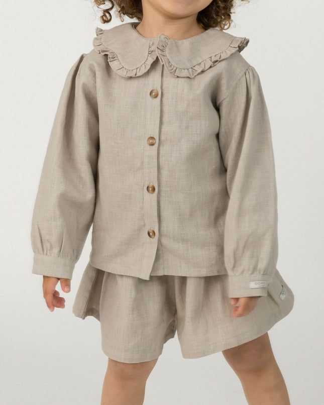 Luikje Blouse | Soft Taupe