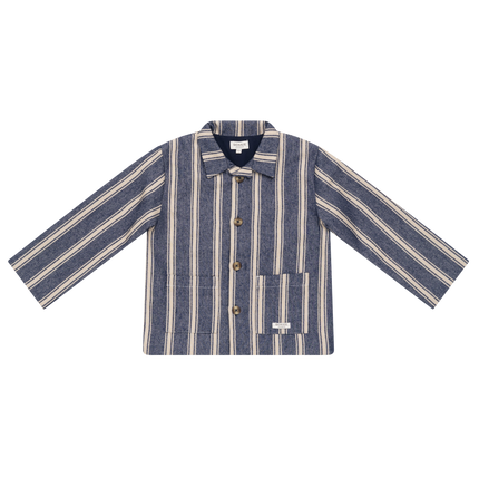 Henrik Jacket | Blue - Soft Sand Striped