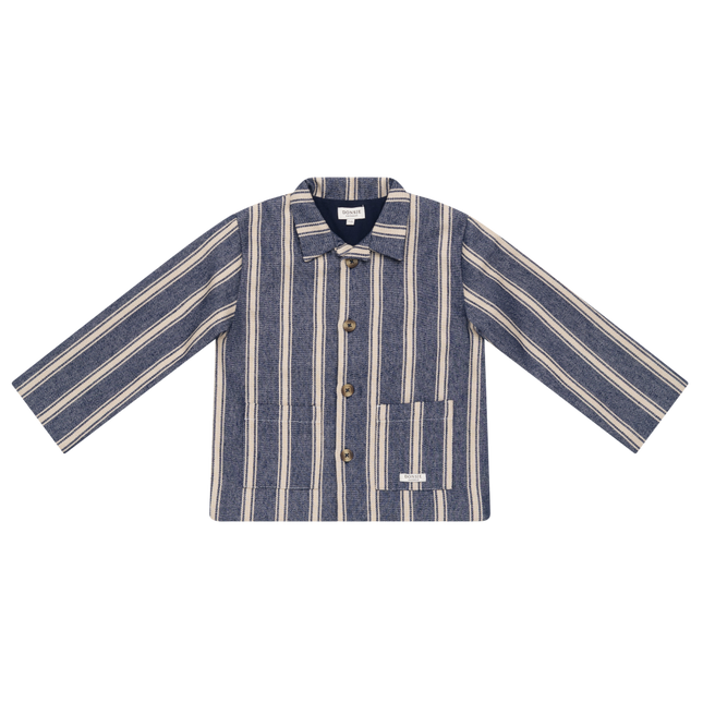 Henrik Jacket | Blue - Soft Sand Striped
