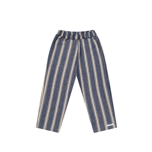 Menno Trousers | Blue - Soft Sand Striped