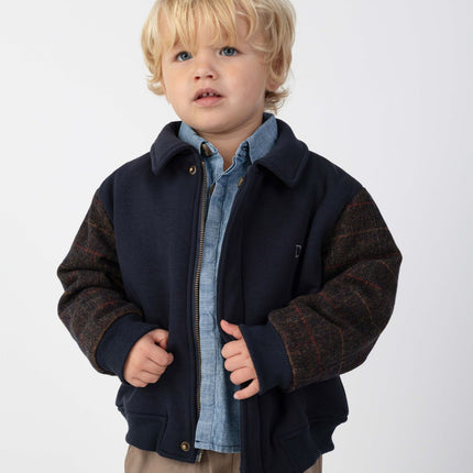 Alaric Bomber Jacket | Navy Blue