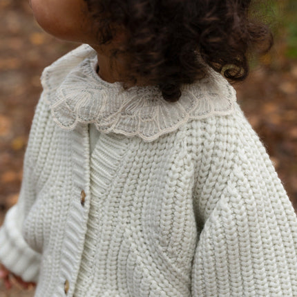 Rikkie Cardigan | Kindervest | Oyster Grey