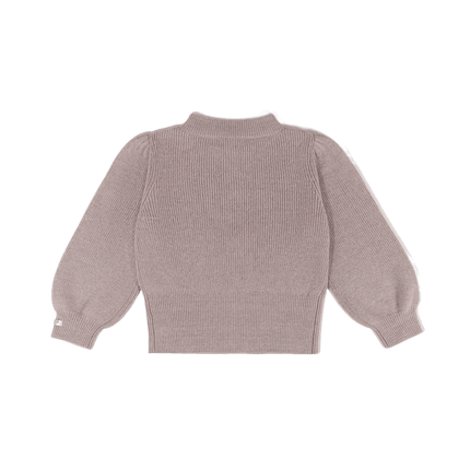 Yorien Cardigan | Kindervest | Lavender Brown Melange Glitter