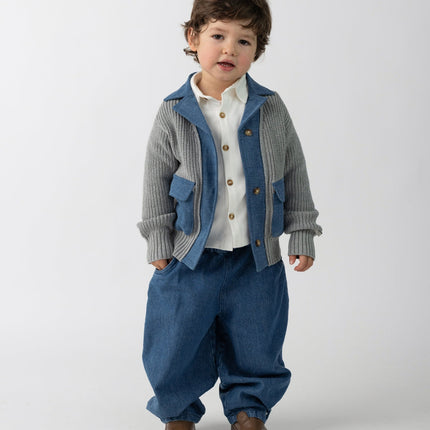 Dinotje Trousers | Kinderbroek | Vintage Blue