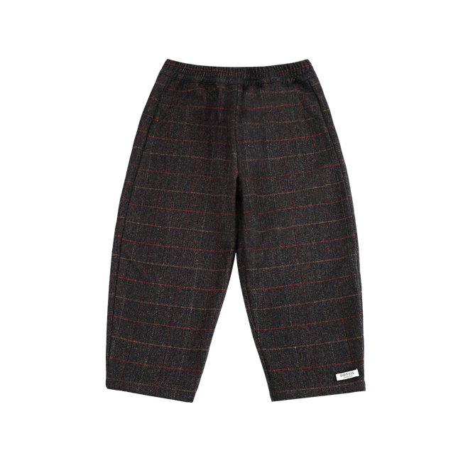 Elias Trousers | Brown - Blue Checked