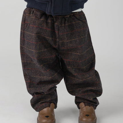 Elias Trousers | Brown - Blue Checked