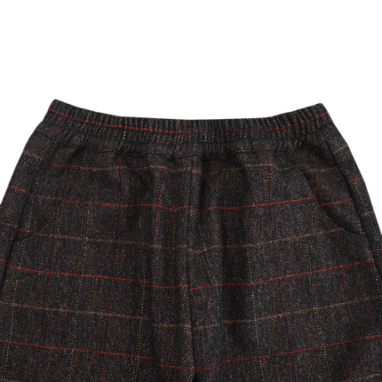 Elias Trousers | Brown - Blue Checked