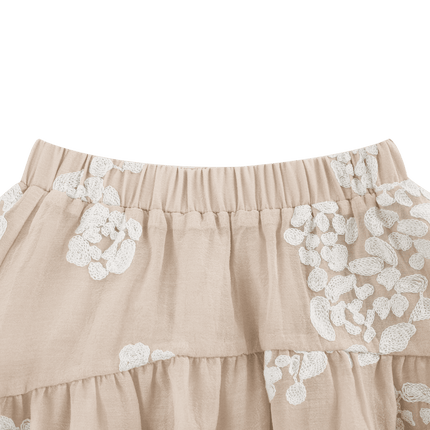 Kubwa Skirt | Meisjesrok | Soft Powder - White Blossom