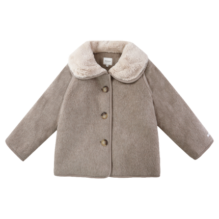 Levian Jacket | Kinderjas | Dark Taupe Melange