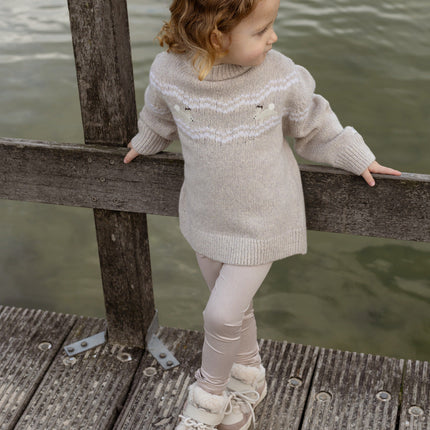 Nienja Leggings | Kinderlegging | Lavender Brown
