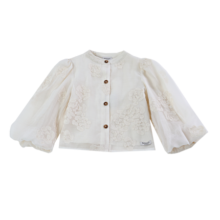 Opali Blouse | Warm White Blossom