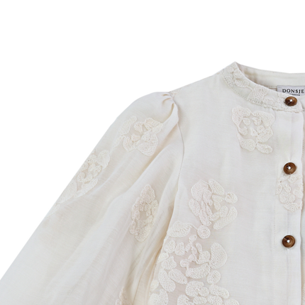 Opali Blouse | Warm White Blossom