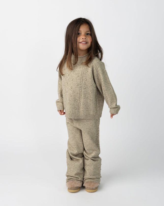 Sagee Sweater | Kindertrui | Sesame Melange