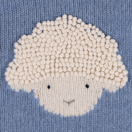 Selwyn Merino Wool Sweater | Kindertrui | Lammy | Vintage Blue Melange