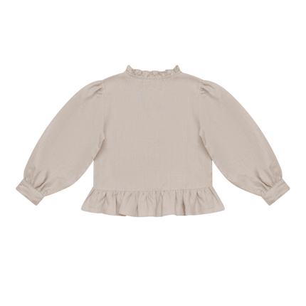 Siles Blouse | Kinderblouse | Swan | Soft Taupe