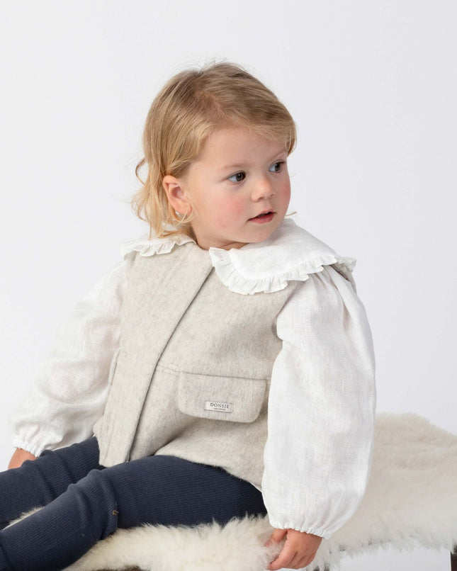 Thewa Blouse | Kinderblouse | Off White