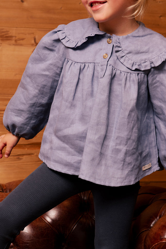 Thewa Blouse | Kinderblouse | Royal Blue