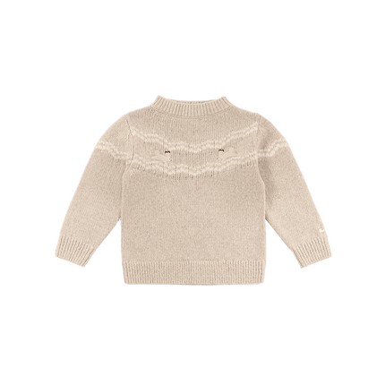 Yohana Merino Wool Sweater | Arctic Hares | Lavender Brown Melange