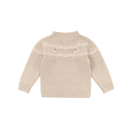Yohana Merino Wool Sweater | Arctic Hares | Lavender Brown Melange