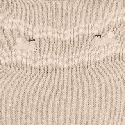 Yohana Merino Wool Sweater | Arctic Hares | Lavender Brown Melange