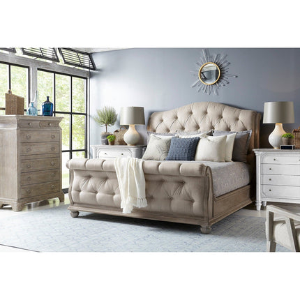 ART Furniture Summer Creek Upholstered Sleigh Bed