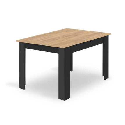 NP 120x80 Ambachtelijke Tafel met Zwarte Poten – een modern meubelstuk met een rechthoekig tafelblad, perfect voor de keuken, eetkamer en woonkamer. Functioneel ontwerp en stevig vakmanschap