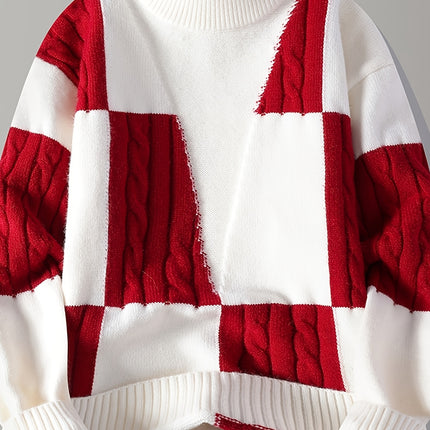 Heren gebreide trui met halve turtleneck, geschikt voor dagelijkse uitjes, feestelijke bijeenkomsten en casual straatscènes in de herfst en winter. Warm, zacht, kreukbestendig en pluisvrij. Ontworpen voor jonge en middeljarige mannen in Europa en Amerika.