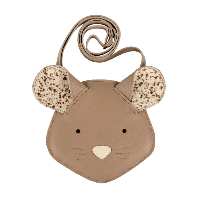 Britta Exclusive Purse | Kindertasje | Mouse | Praline Leather