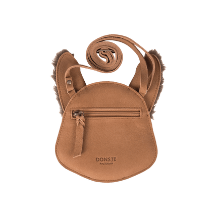 Britta Exclusive Purse | Kindertasje | Fluffy Squirrel | Walnut Nubuck