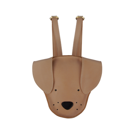 Qapi Classic Backpack | Kinderrugzak | Dog | Light Rust Leather