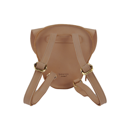 Qapi Classic Backpack | Kinderrugzak | Dog | Light Rust Leather