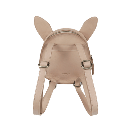 Kapi Exclusive Backpack | Kinderrugzak | Fluffy Bunny | Light Rust Leather