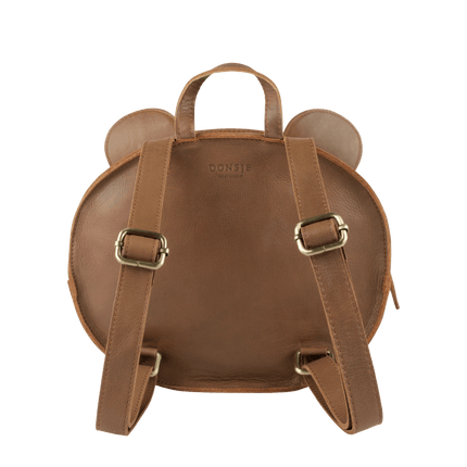 Umi Schoolbag | Schooltas | Bear | Cognac Classic Leather