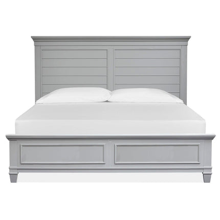 Magnussen Home Charleston Harbor Gray California King Grey Panel Bed