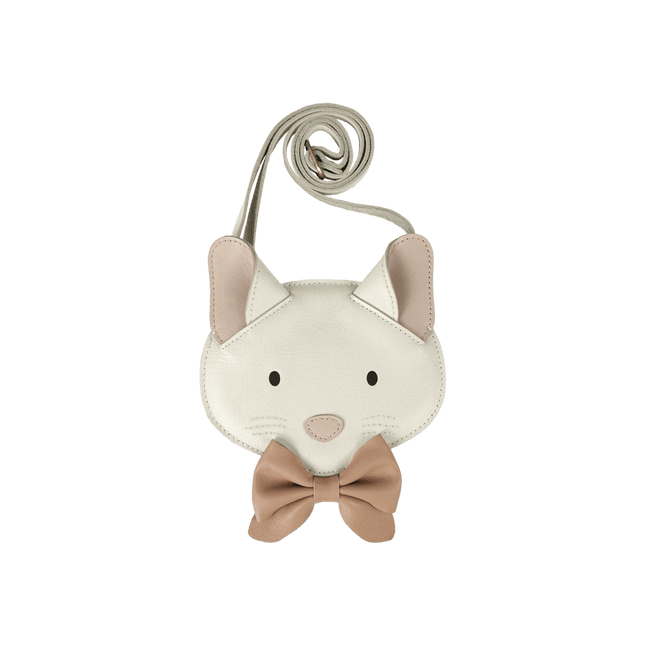 Pua Purse | Kindertasje | Kitten | Off White Leather