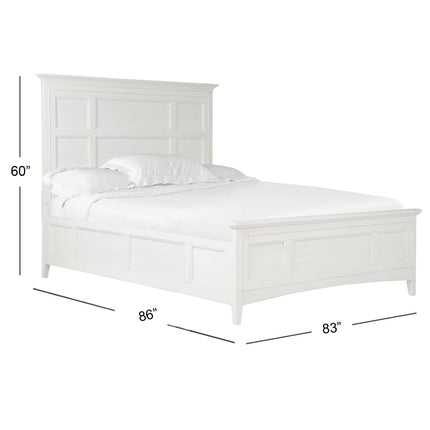 Magnussen Home Heron Cove Chalk White & Dovetail Grey Bed