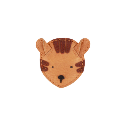 Josy Classic Hairclip | Haarclip | Tiger | Camel Classic Leather