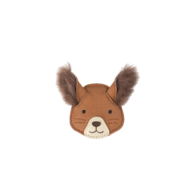 Josy Exclusive Hairclip | Haarclip | Fluffy Squirrel | Walnut Nubuck