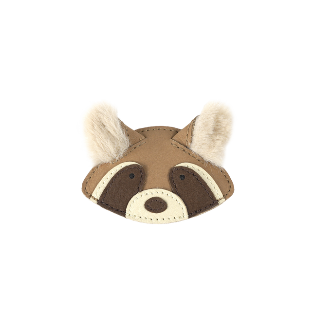 Josy Exclusive Hairclip | Haarclip | Raccoon | Truffle Nubuck