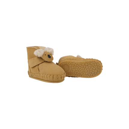 Pouty Booties | Fluffy Koala | Sand Suede