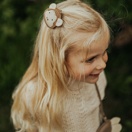 Josy Special Hair Tie | Haarelastiek | Monkey | Truffle Nubuck