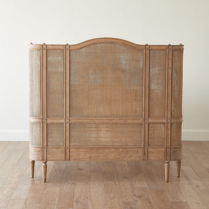 Global Views Blackened Josephine Oak Bed