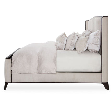 Michael Amini Paris Chic Tufted Panel Bed
