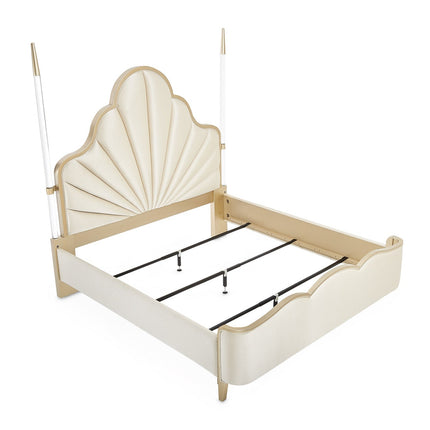 Michael Amini Malibu Crest Scalloped Poster Bed
