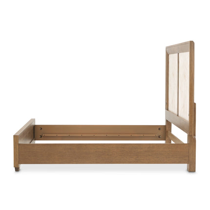 Michael Amini Portrait Panel Bed with LED Lights - Sienna Brown